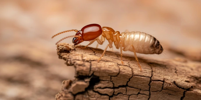 Termite on wood - termite control in Trinidad